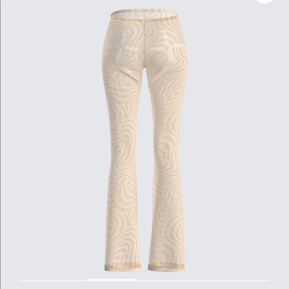 sheer cutout pants